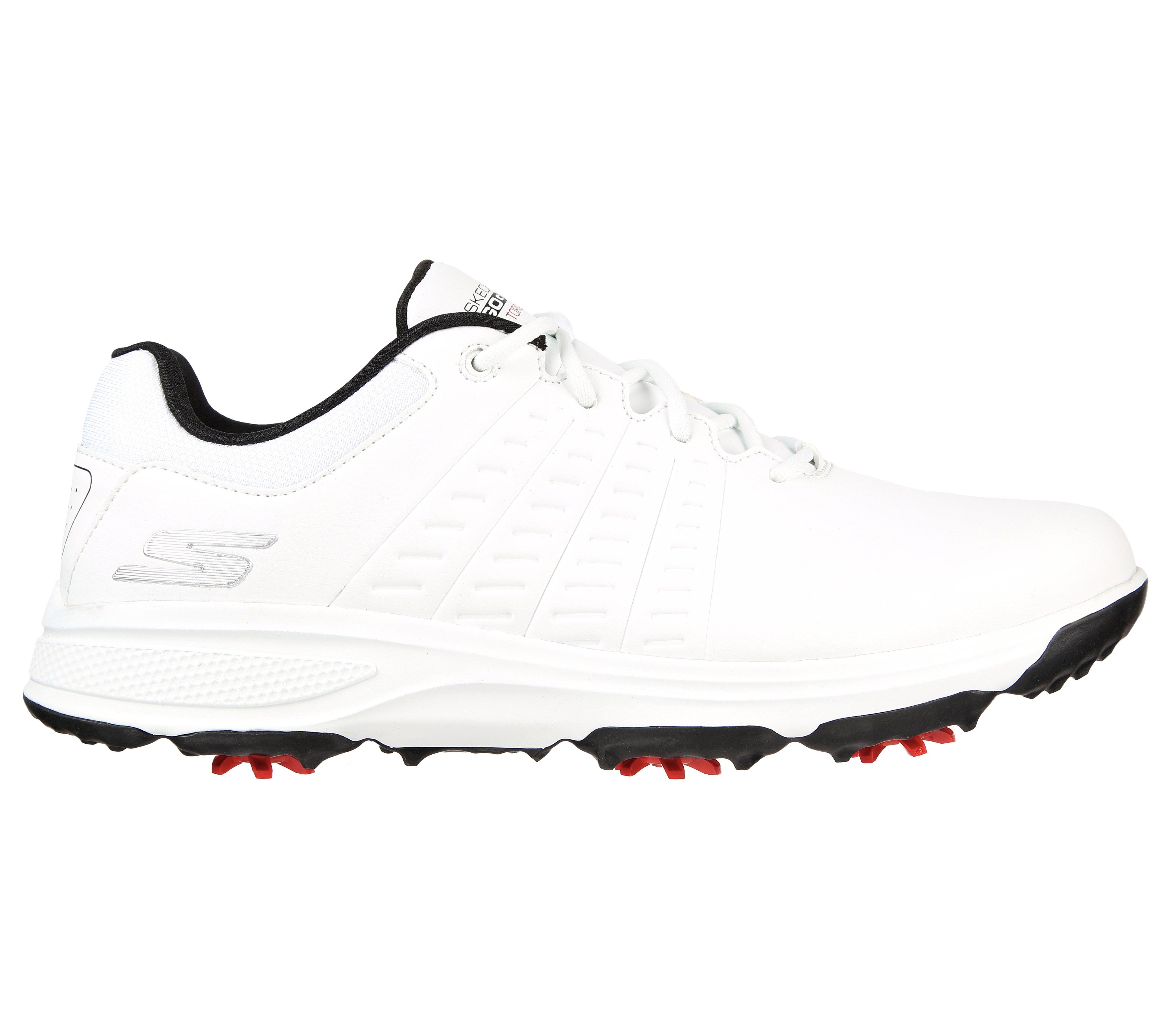 Men\'s Go Golf Torque 2 Spiked Golf Shoe - White/Black